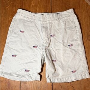 Men's Vineyard Vines USA Shorts with Embroidered Whales